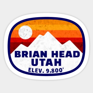 Ski Brian Head Utah Skiing Winter Sports Snowboarding Sticker